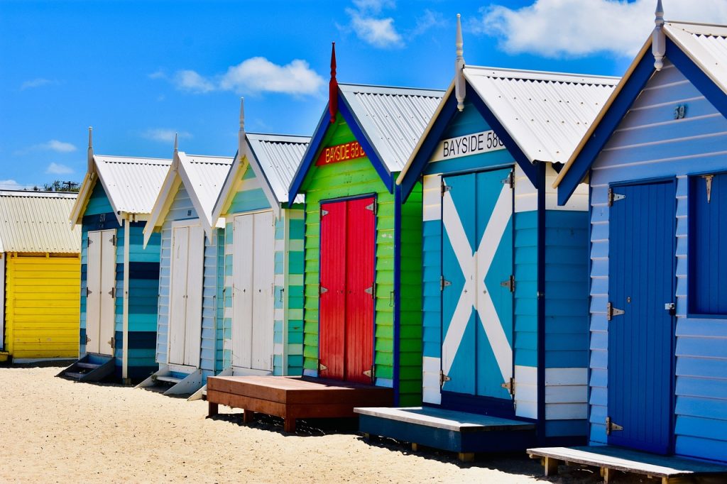 Brighton bathing boxes